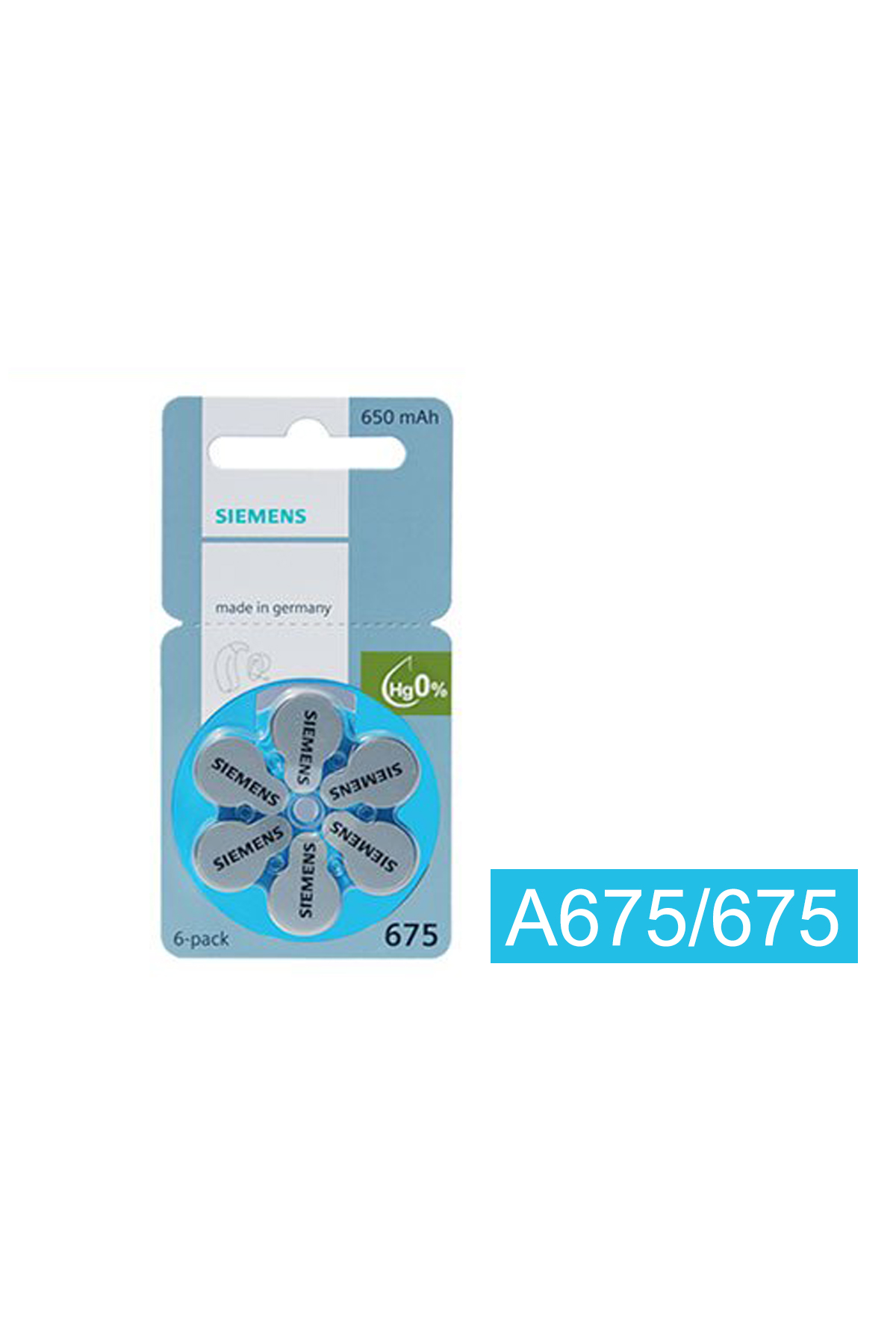 A675/675 鋅空氣電池1盒10排